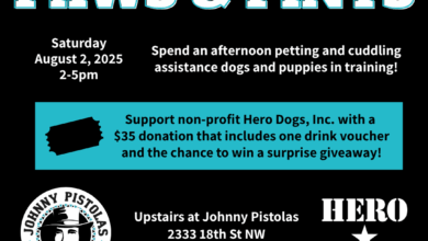 Join us for Paws & Pints on August 2nd!